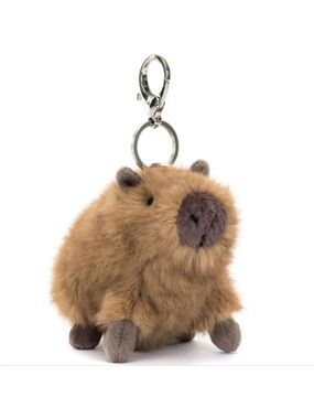 Jellycat Clyde Capybara Keychain Bag Charm NWT